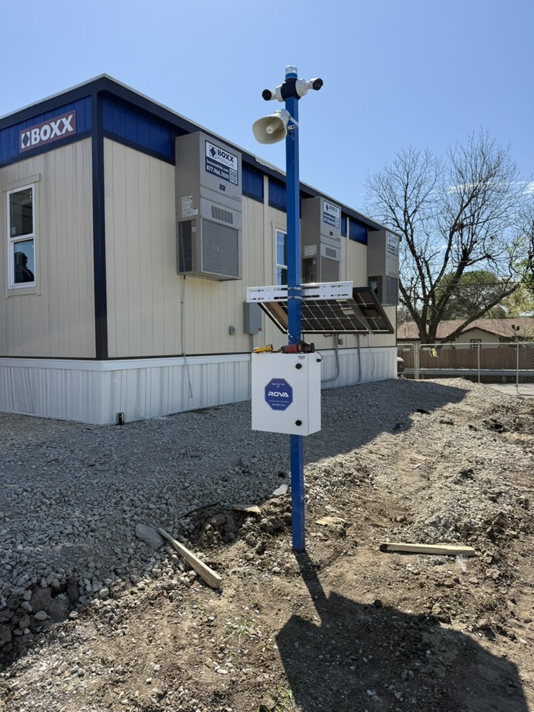RVIN Overwatch installed at active jobsite trailer area